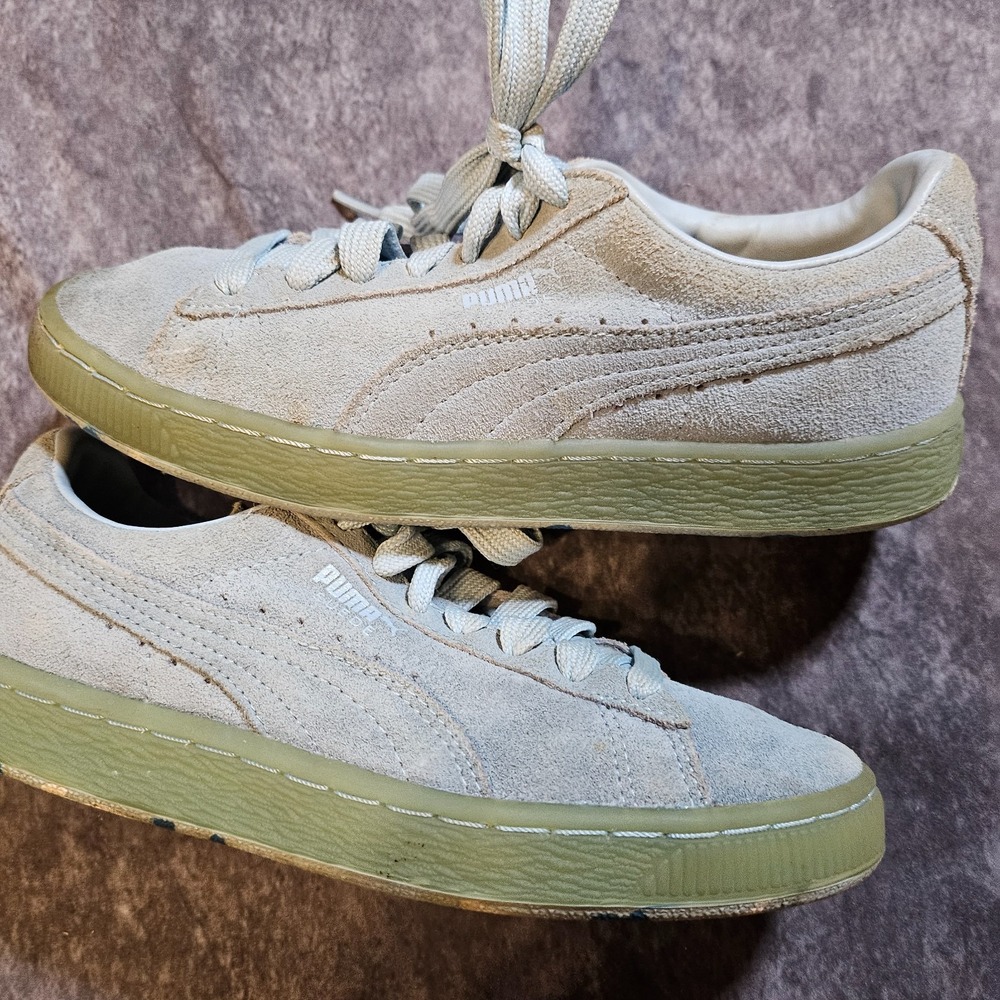 Puma Suede Classic Women's Pale Blue SZ 4.5,Casual,Activewear